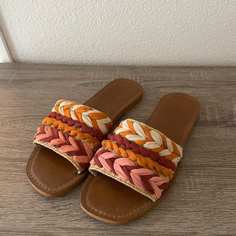 Universal Thread | Multicolor Braided Slide Sandals